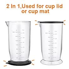 YISSVIC Hand Blender  4-in-1 Powerful 1000W 700ml Immersion Blender 9 Speed Control
