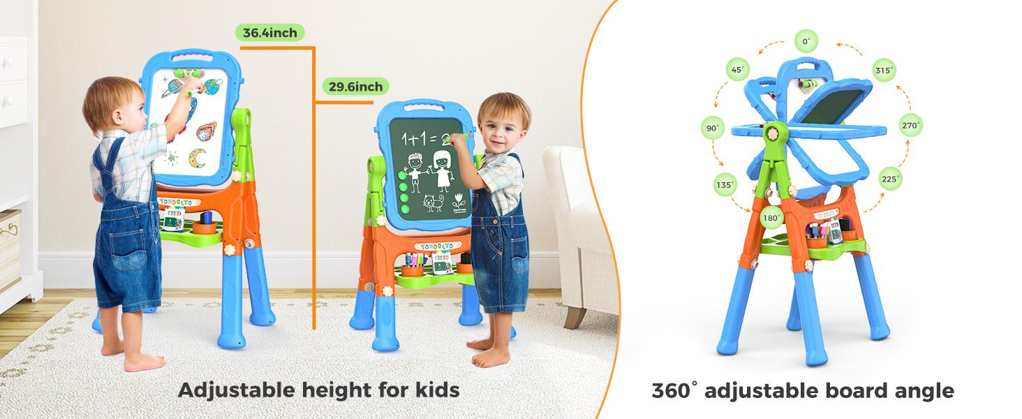 Kids Easel Standing Art Easel for Kids