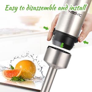  YISSVIC 3 in 1 Hand Blender 1200W food grade stainless steel 