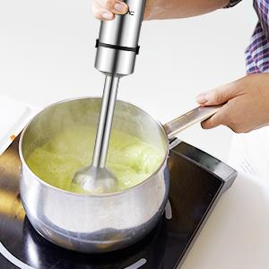  YISSVIC 3 in 1 Hand Blender 1200W food grade stainless steel 