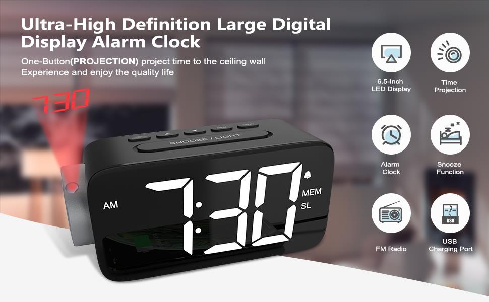 digital clock large display