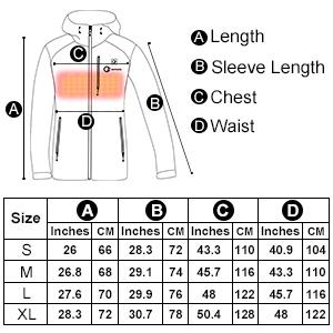 winter women heated jacket
